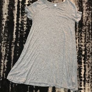 Like new old navy jersey heather gray swing dress